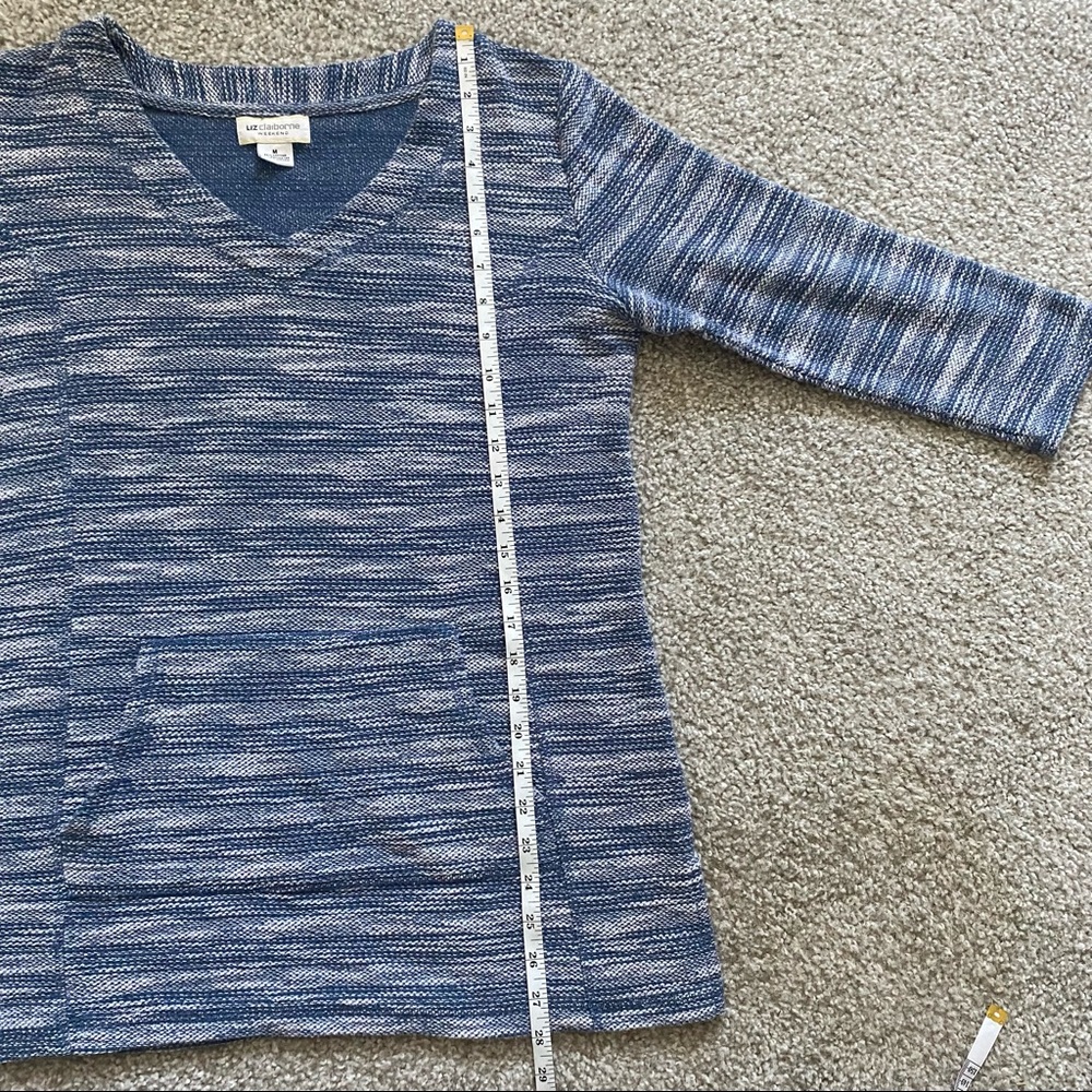 LIZ CLAIBORNE WEEKEND V Neck Pullover - Picture 9 of 10